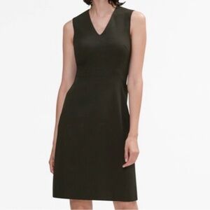 MM.LaFleur Dark Olive Sleeveless Sheath Dress